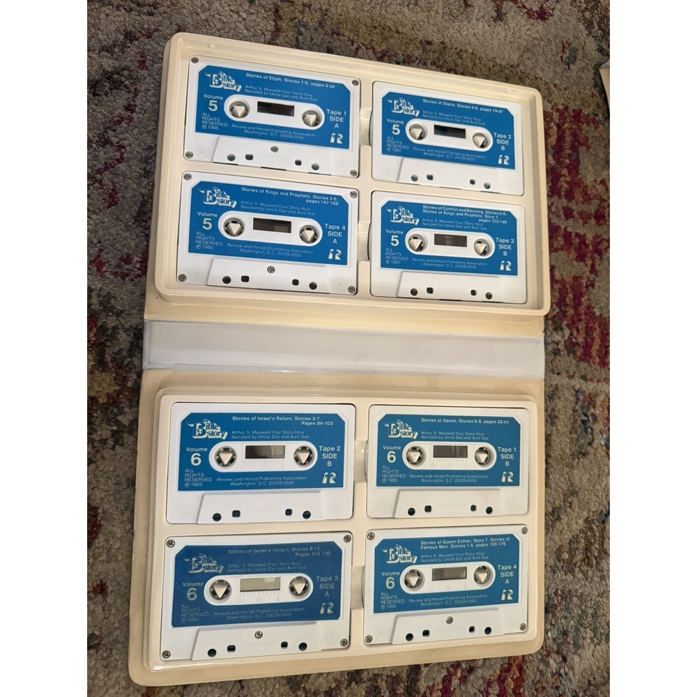 The Bible Story Cassette Library Vol 1–10 Arthur S Maxwell Complete Set Pre Own - Picture 10 of 11